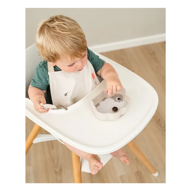 Bavoir en silicone Sheepy | Sable