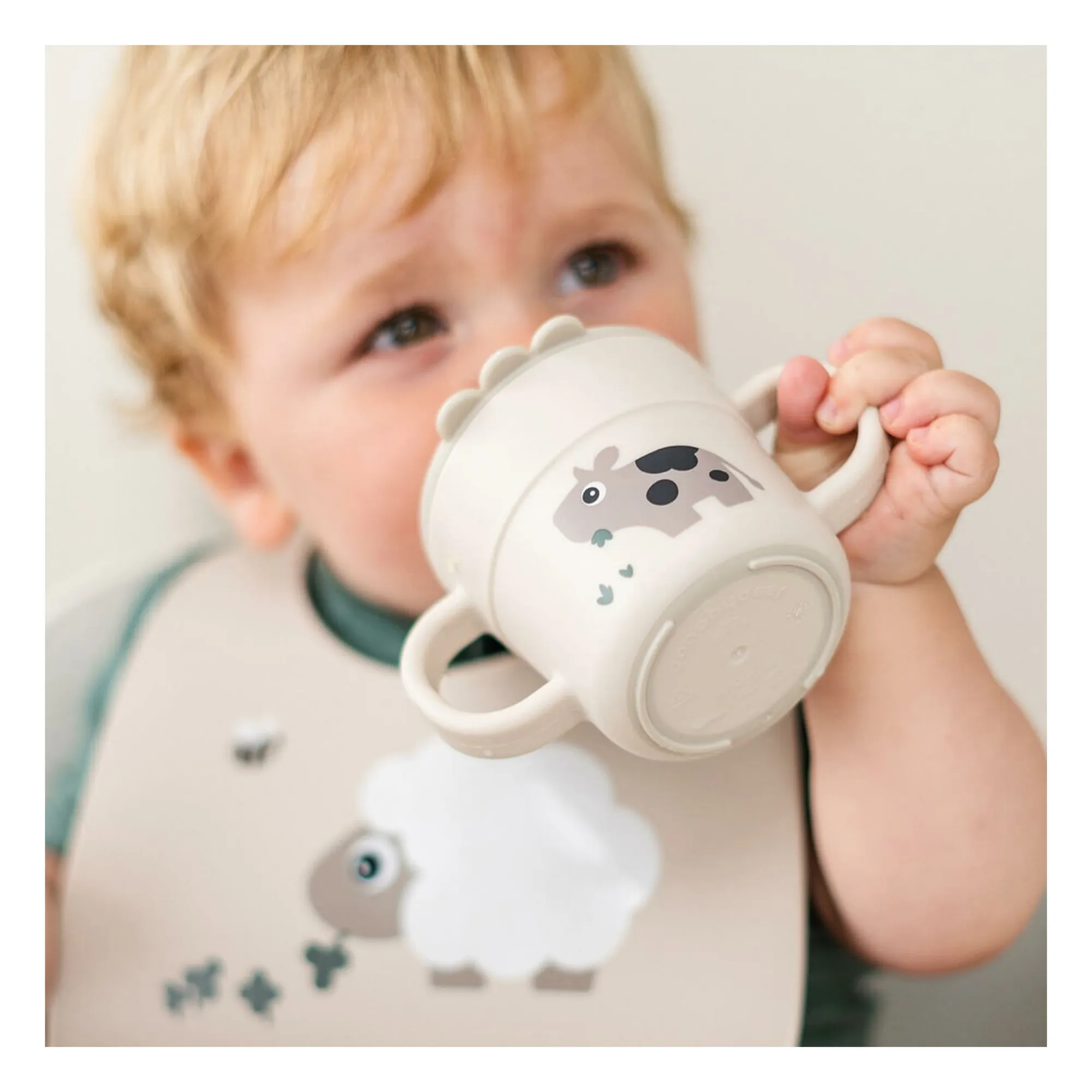 Tasse d'apprentissage Tiny Farm | Sable- Image produit n°1