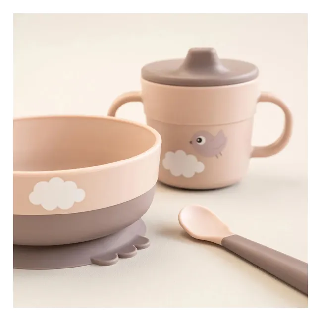 Coffret repas Happy Clouds | Rose pêche