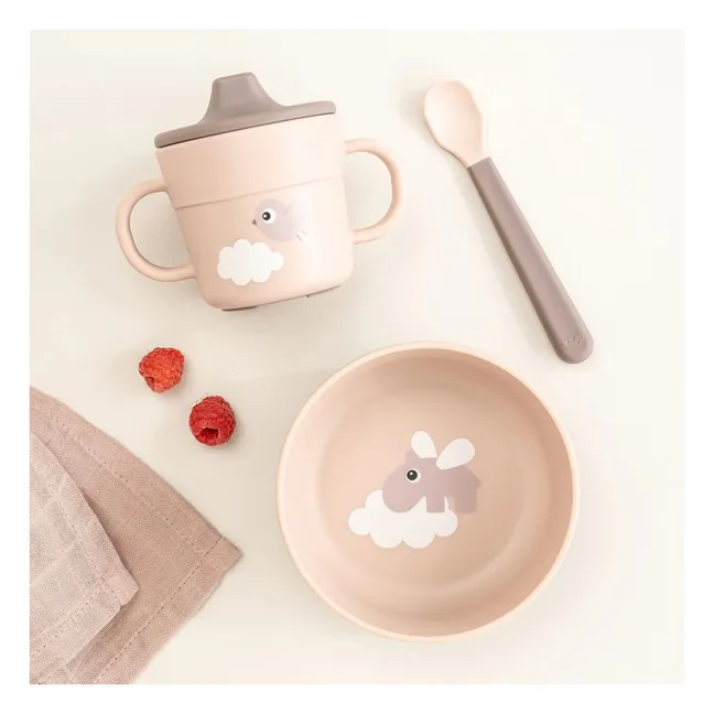 Fiambrera Happy Clouds | Rosa Melocotón