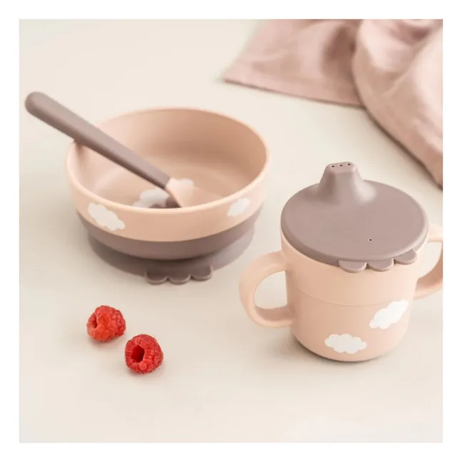 Fiambrera Happy Clouds | Rosa Melocotón