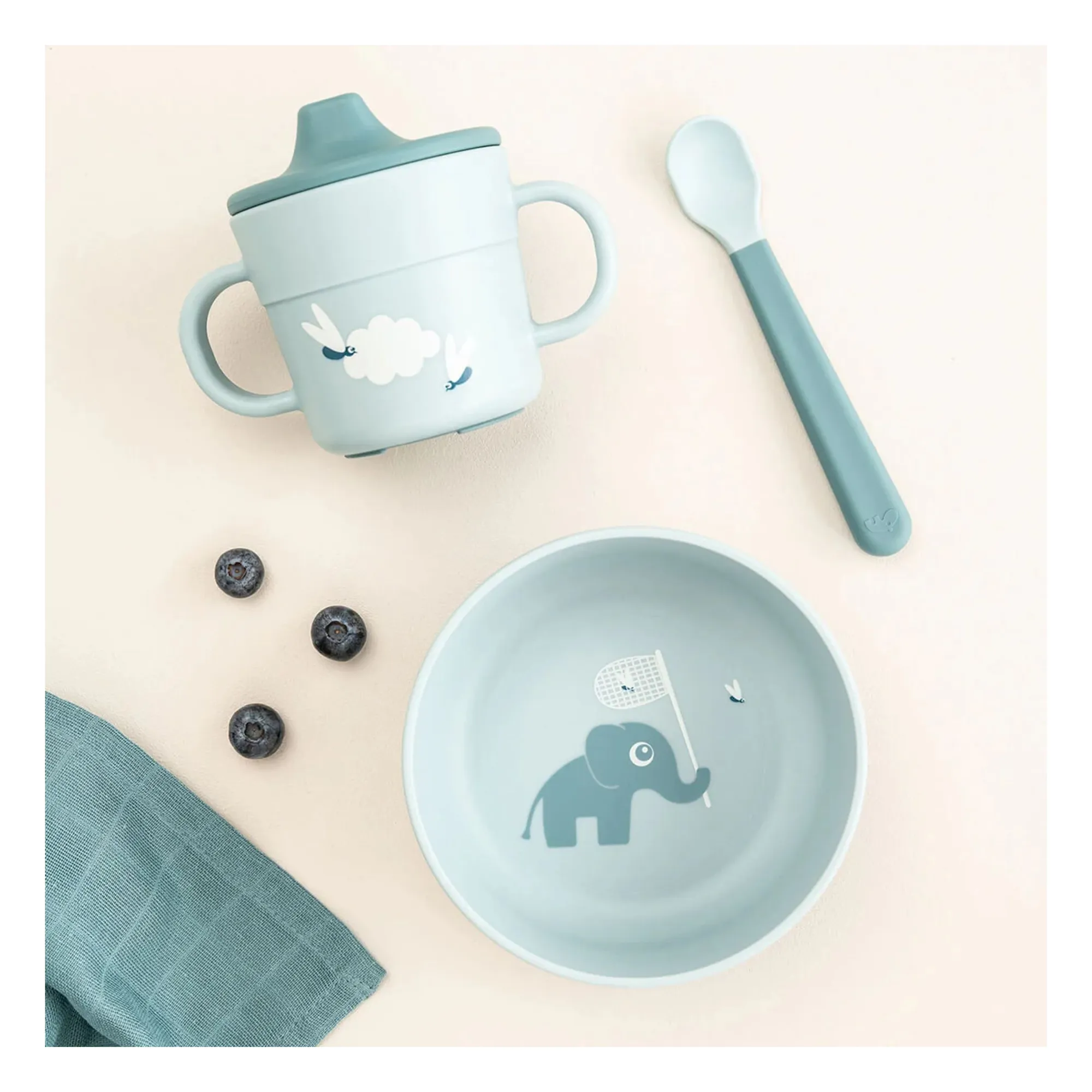 Coffret repas Elphee | Bleu- Image produit n°1