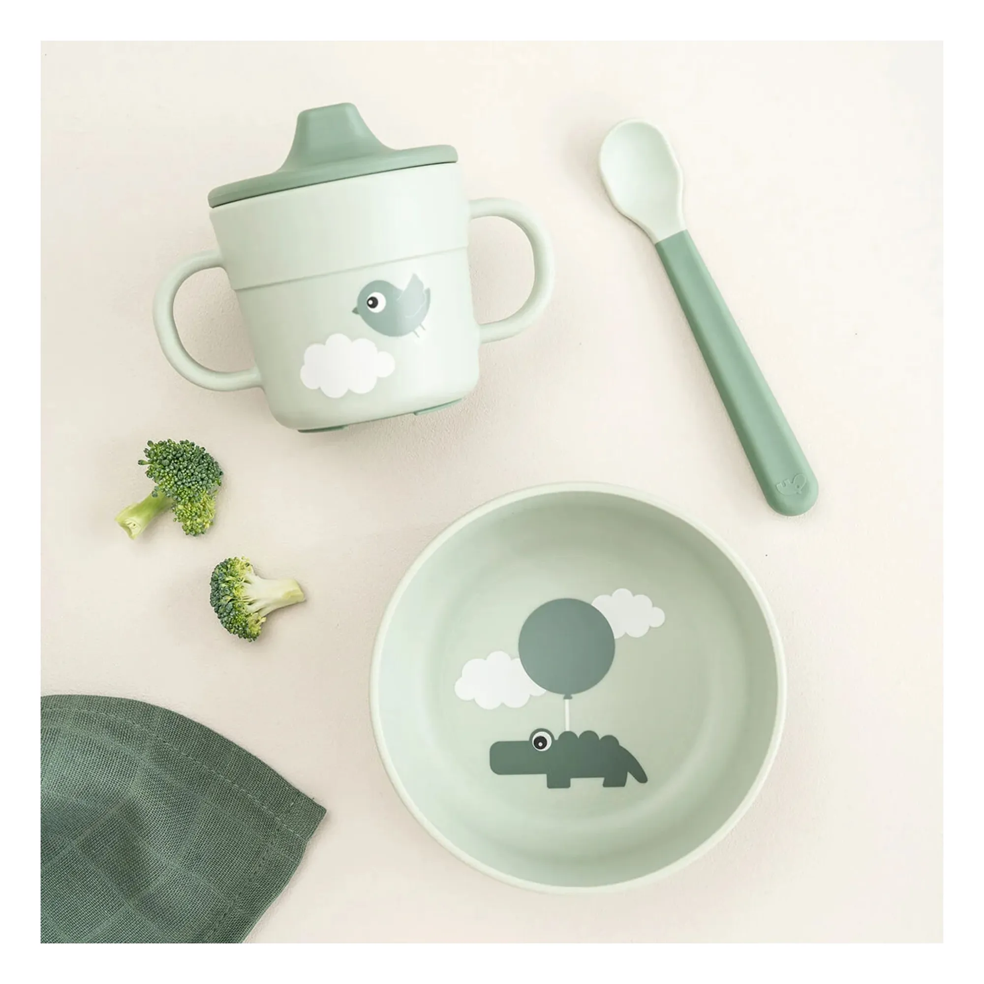 Coffret repas Happy Clouds | Sauge- Image produit n°6