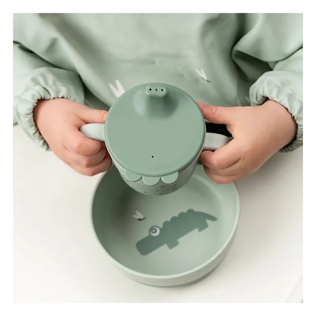 Tasse d'apprentissage Happy Dots | Vert