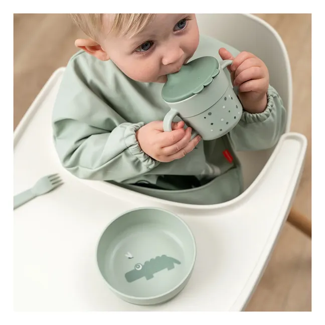 Tasse d'apprentissage Happy Dots | Vert