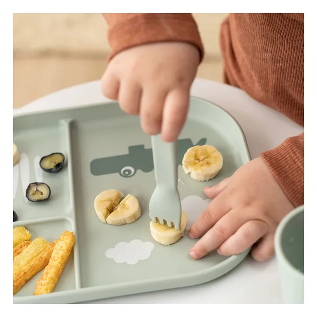 Cubiertos Happy Dots - Juego de 3 | Salvia