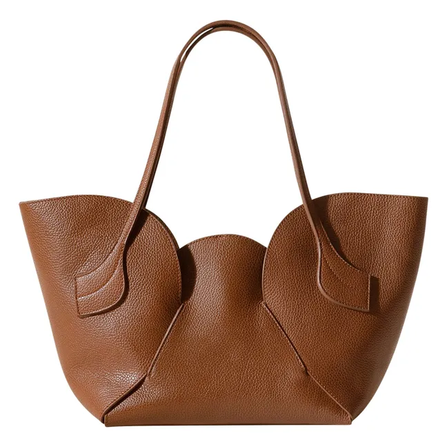 Bolso Sepal S Piel granulada | Caramelo