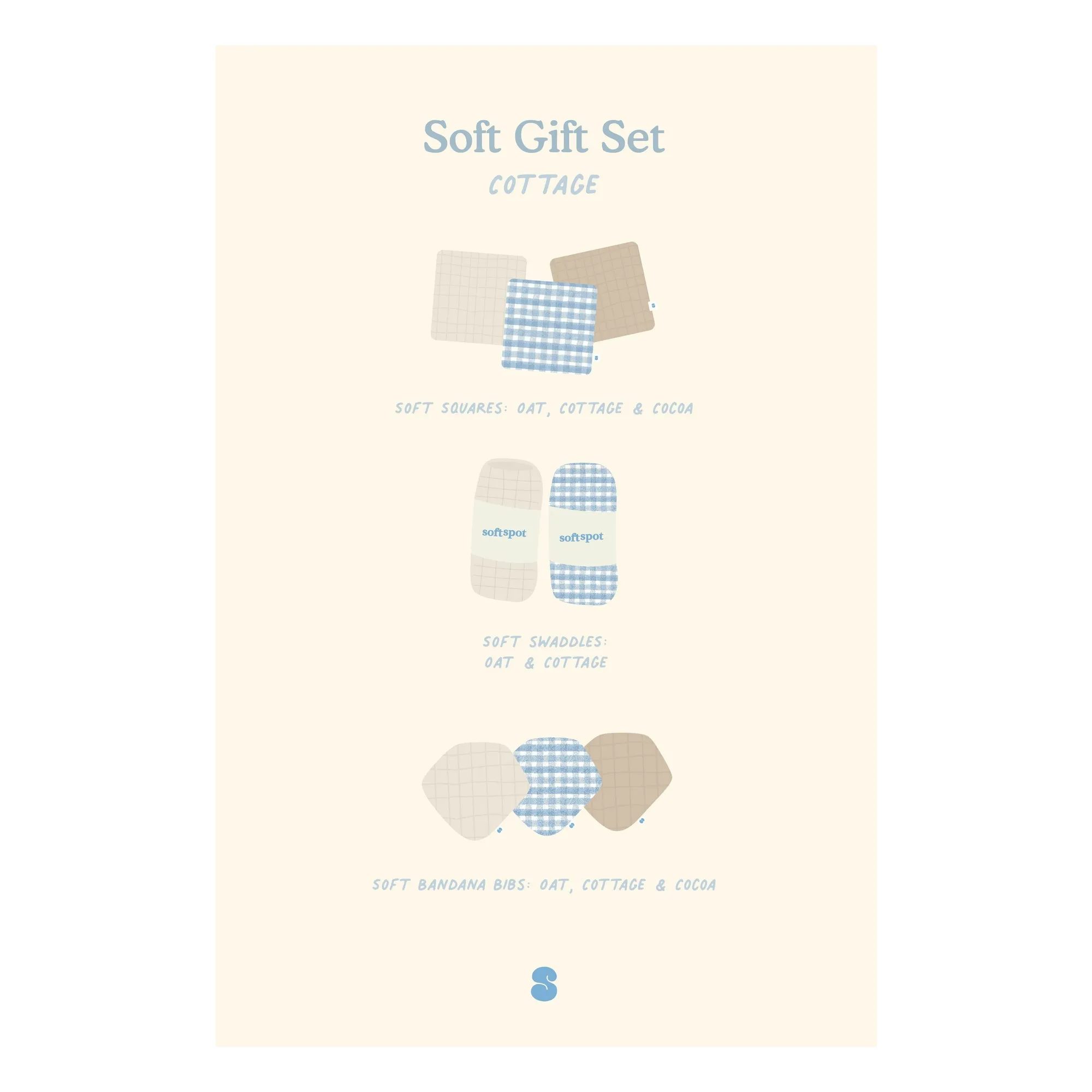 Coffret de naissance Cottage | Bleu- Image produit n°6