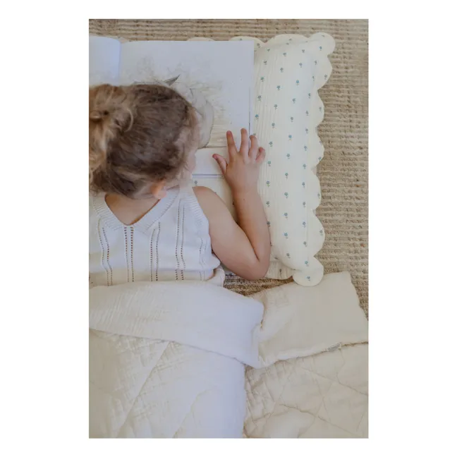 Periwinkle organic cotton pillowcases - Set of 2 | Blue