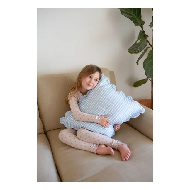 Taies d'oreiller Cottage en coton bio - Set de 2 | Bleu