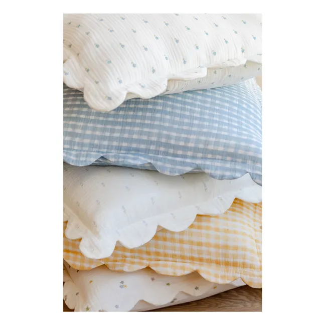 Taies d'oreiller Daisies en coton bio - Set de 2 | Ecru