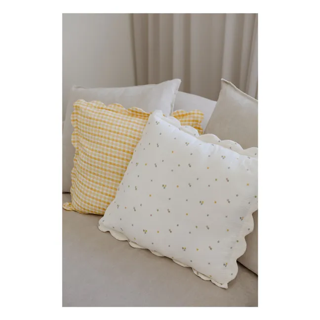 Taies d'oreiller Daisies en coton bio - Set de 2 | Ecru