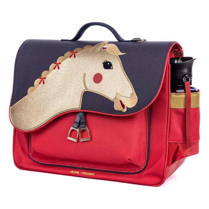 Cartable Midi Saddle Bag | Rouge- Image produit n°3