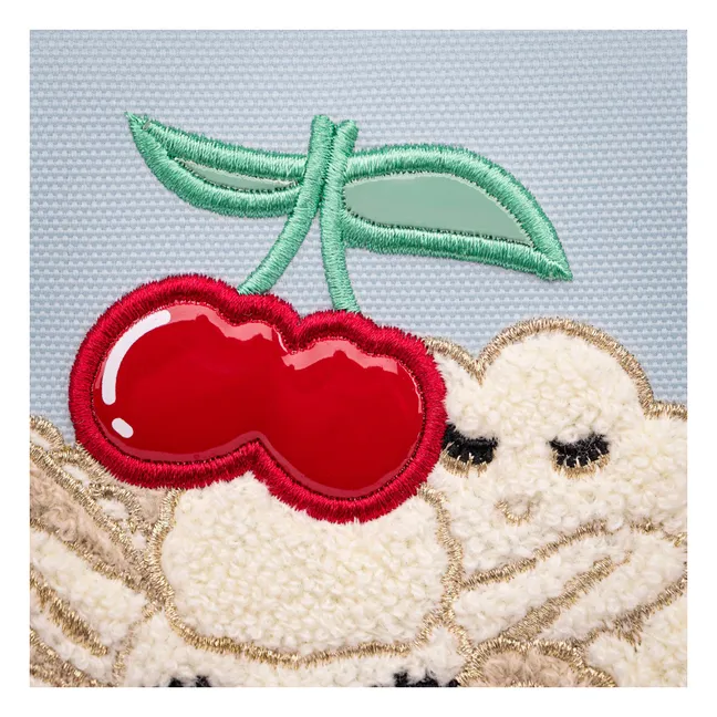 Midi Popcorn satchel | Light Blue