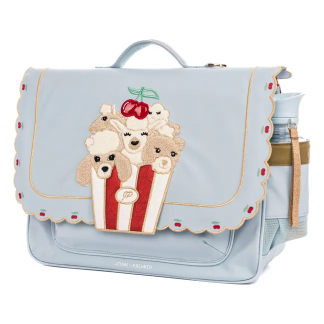 Cartable Midi Popcorn | Bleu Clair