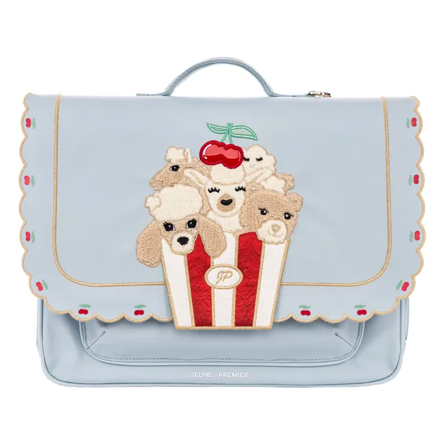 Cartable Midi Popcorn | Bleu Clair