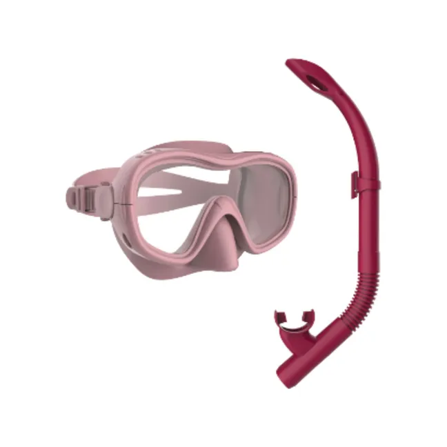 Maske und Schnorchel | Burgunderrot