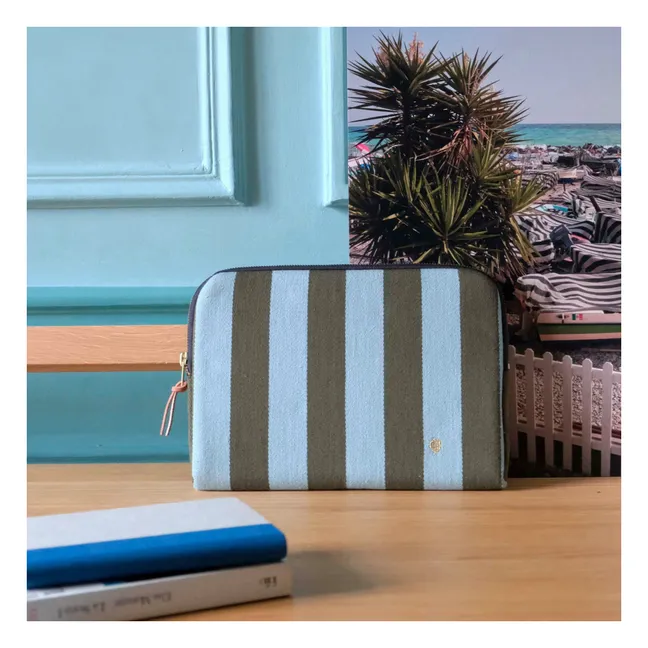 Housse d'Ipad Rita  | Bleu Turquoise - Vert Foncé