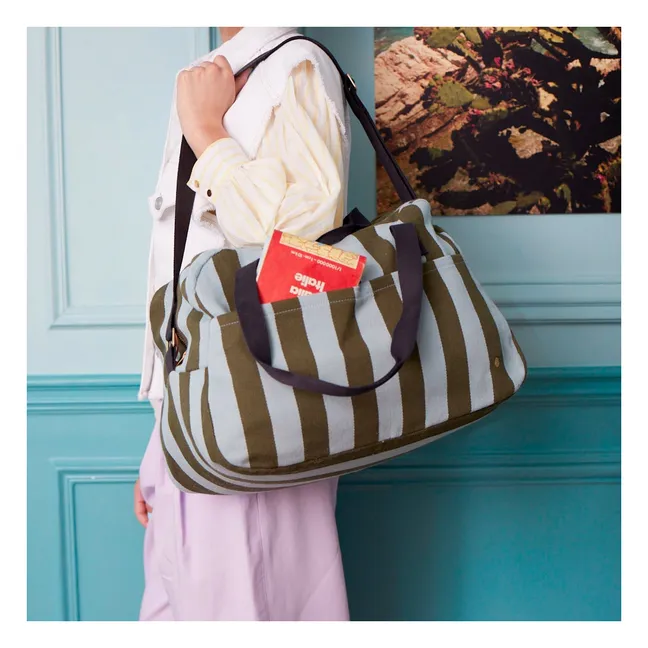 Sac voyage Rita | Bleu Turquoise - Vert Foncé