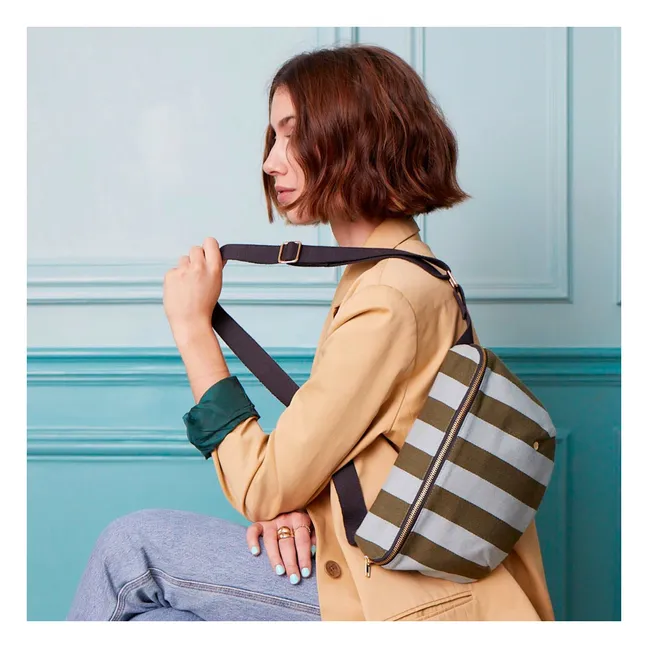 Sac banane Rita | Bleu Turquoise - Vert Foncé