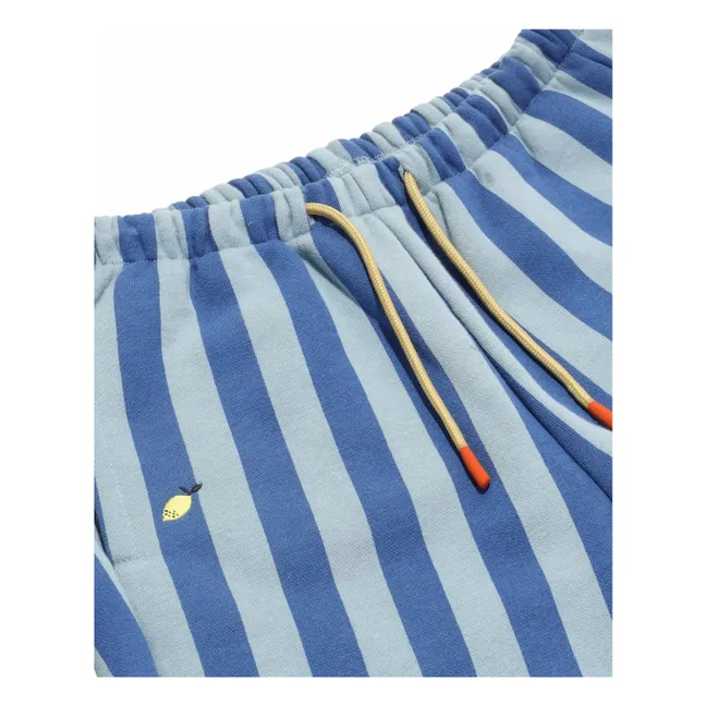 Jogger Rayé | Bleu