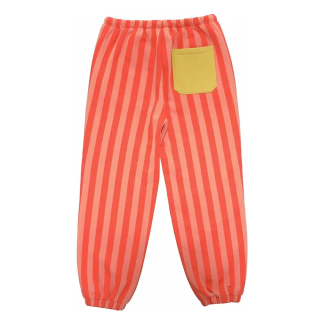 Jogger Rayé | Corail
