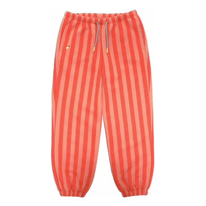 Jogger Rayé | Corail- Image produit n°0
