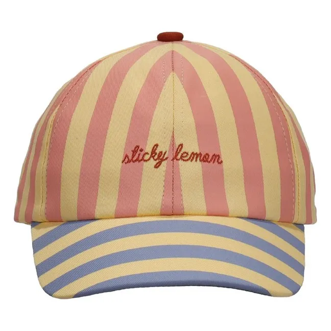 Casquette Rayée | Rose