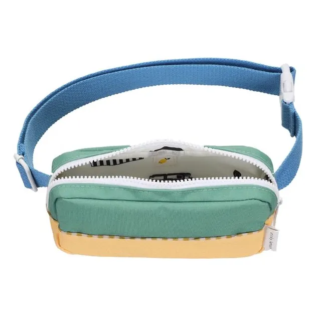 Sac Banane Small Colorblock | Vert