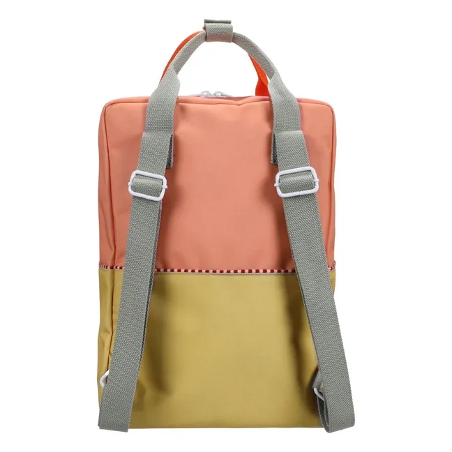 Sac à Dos Large Colorblock | Rose
