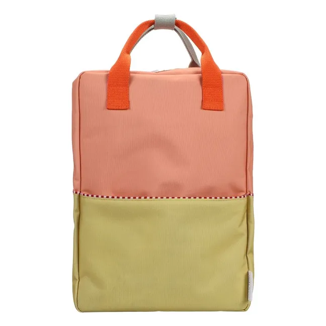 Sac à Dos Large Colorblock | Rose