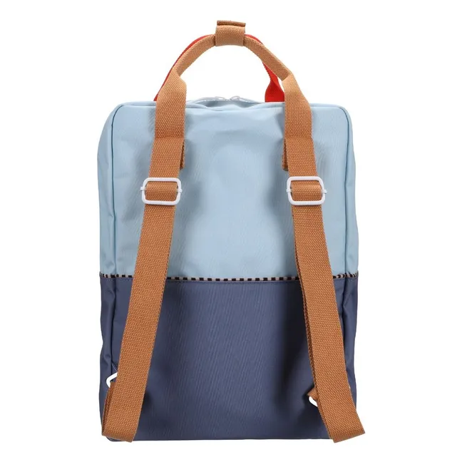 Sac à Dos Large Colorblock | Bleu