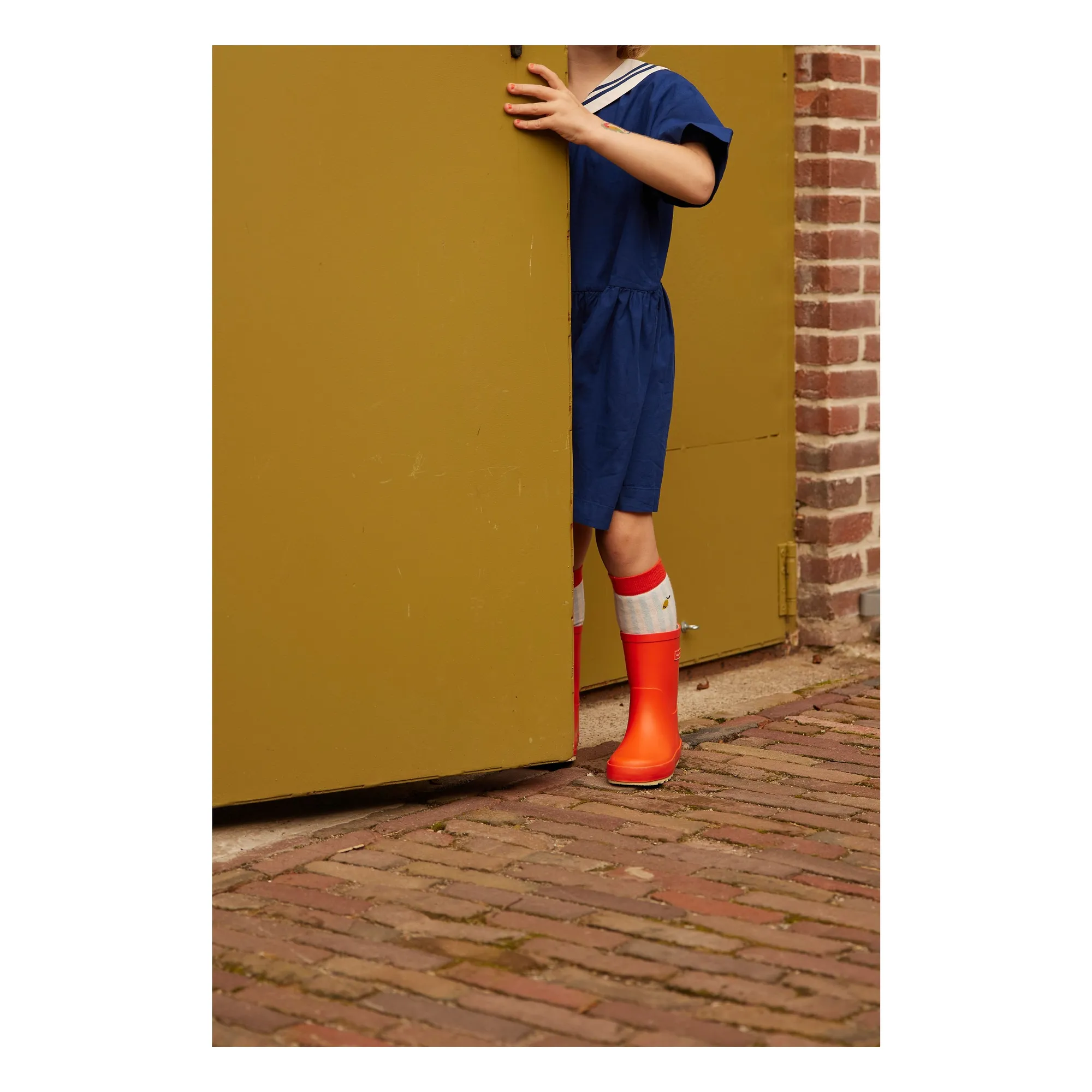 Striped Top Socks | Blue- Product image n°1