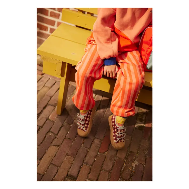 Jogger Rayé | Corail