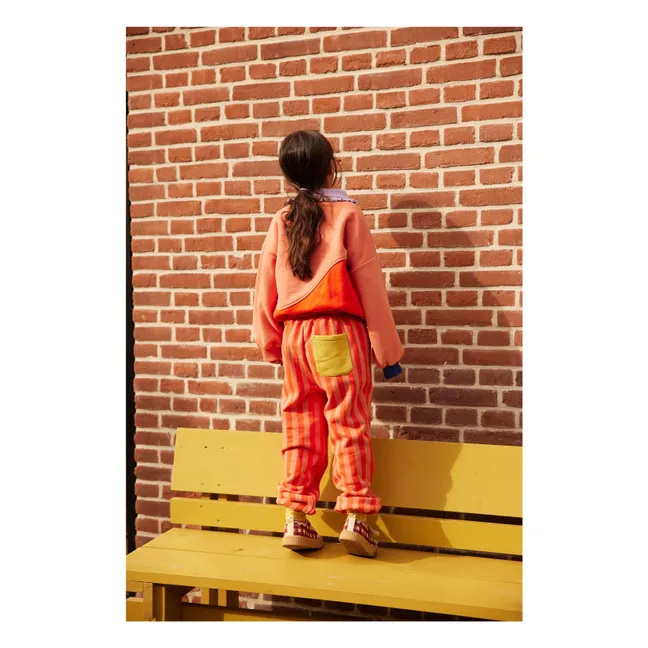 Jogger Rayé | Corail