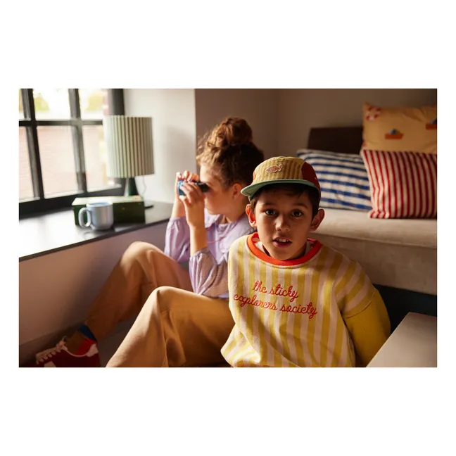 Gestreiftes Sweatshirt | Gelb