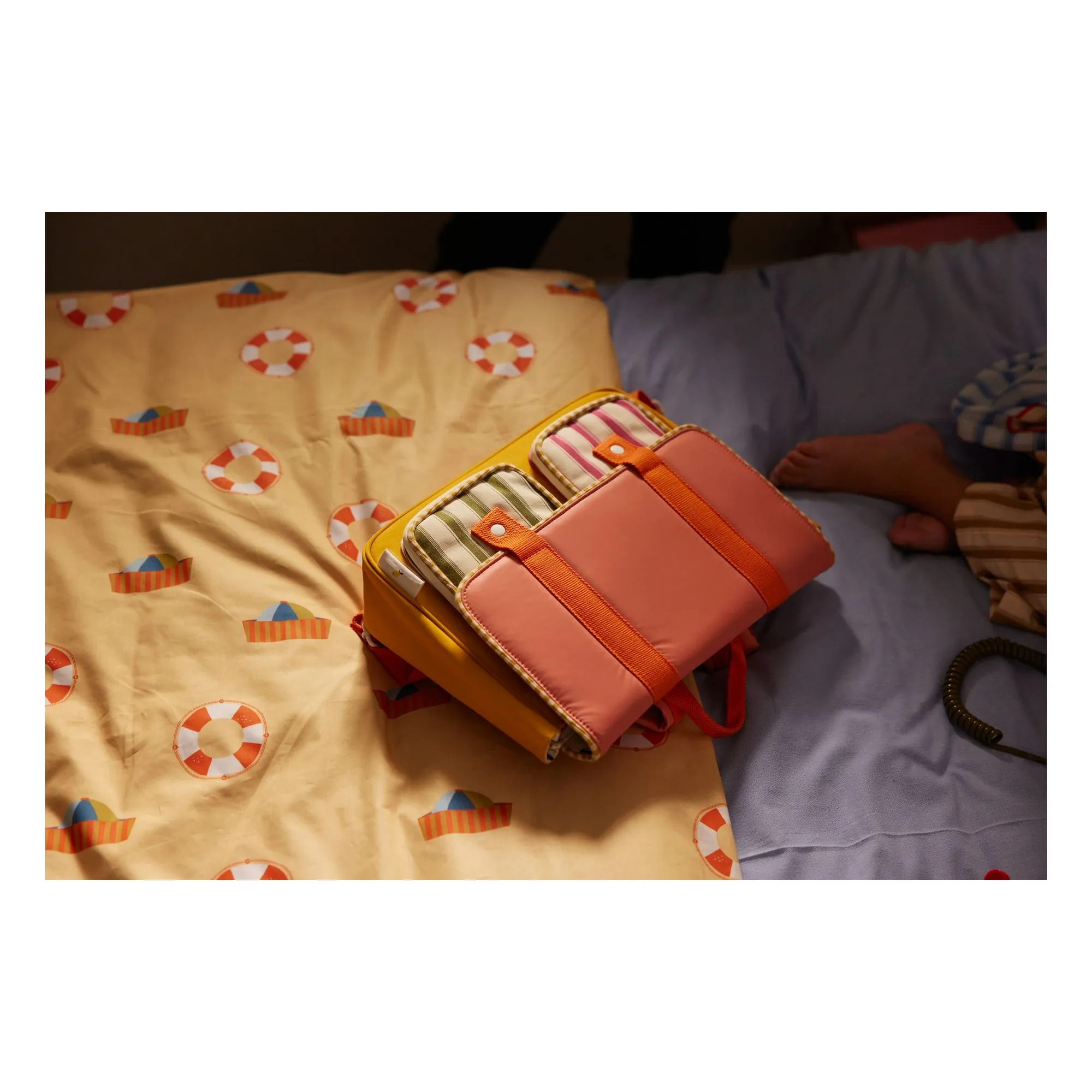 Cartable Rayé | Rose- Image produit n°9