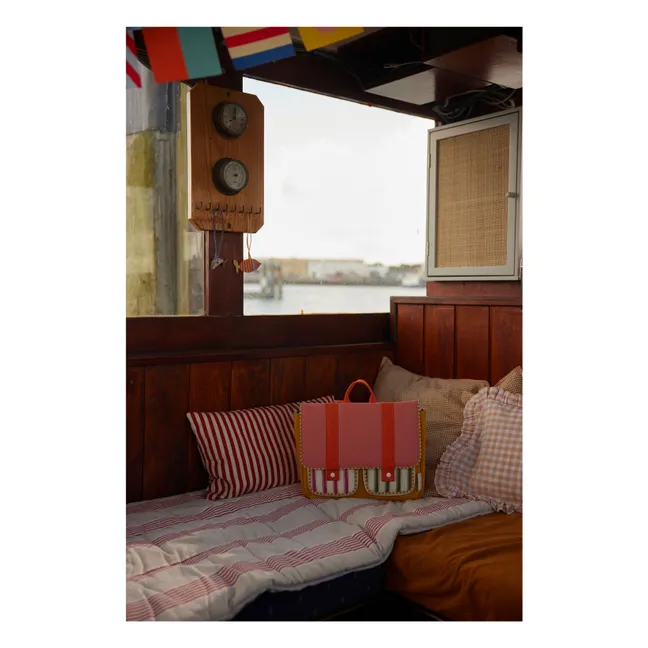 Cartable Rayé | Rose
