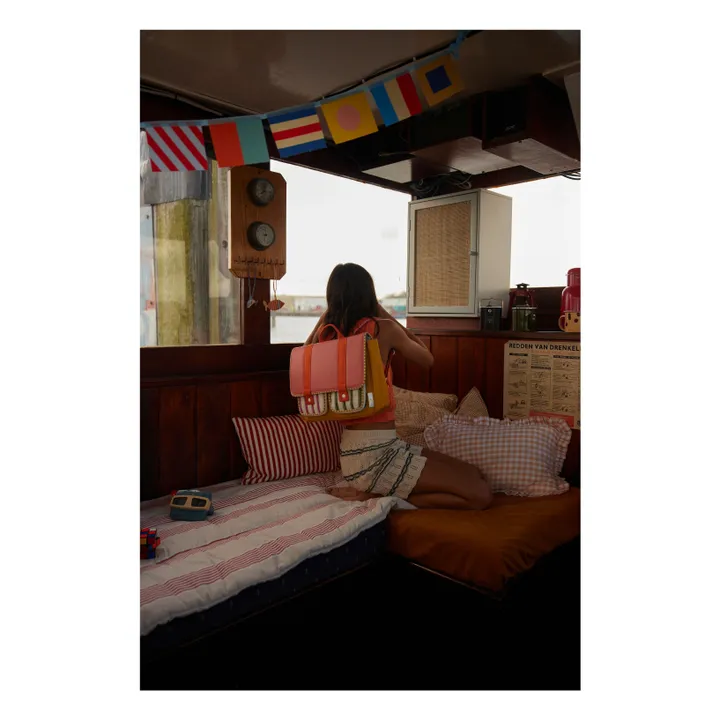 Cartable Rayé | Rose- Image produit n°6
