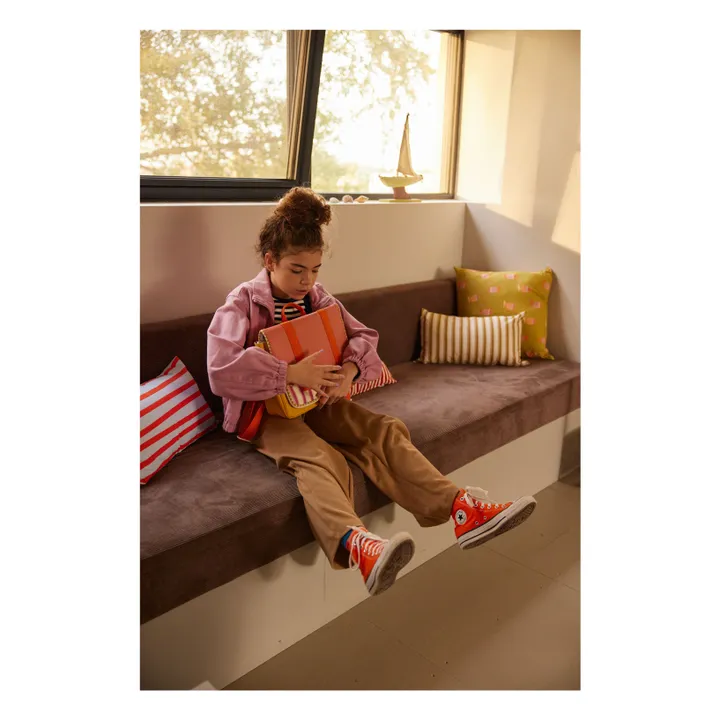 Cartable Rayé | Rose- Image produit n°7
