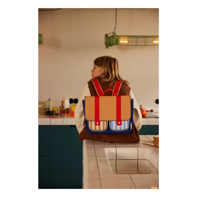 Cartable Rayé | Beige