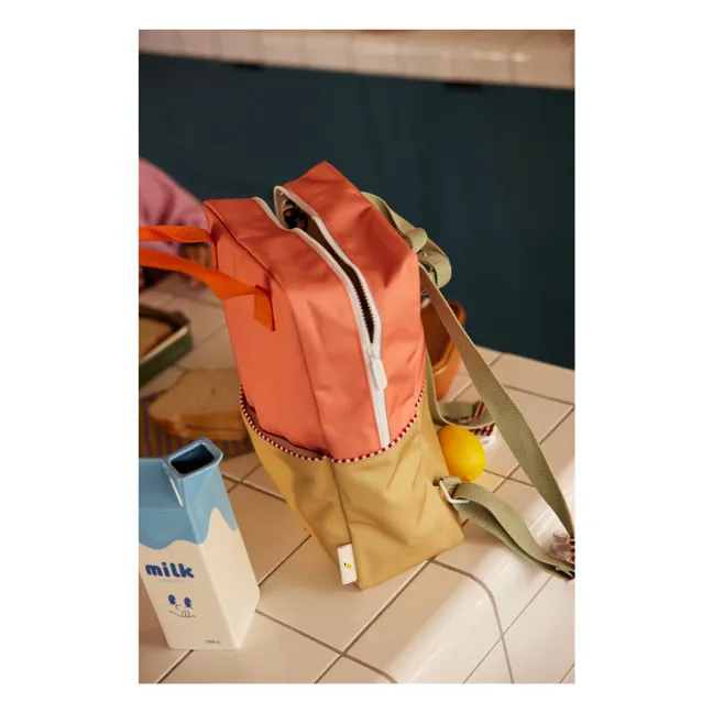 Sac à Dos Large Colorblock | Rose