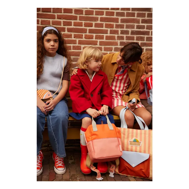 Small Colorblock Backpack | Orange