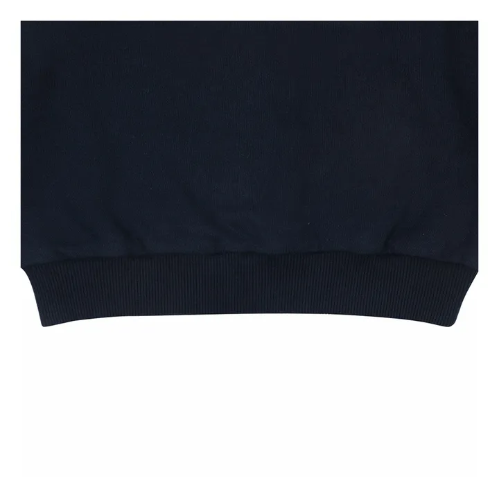 Sweat Bouke Coton Bio | Bleu marine- Image produit n°4