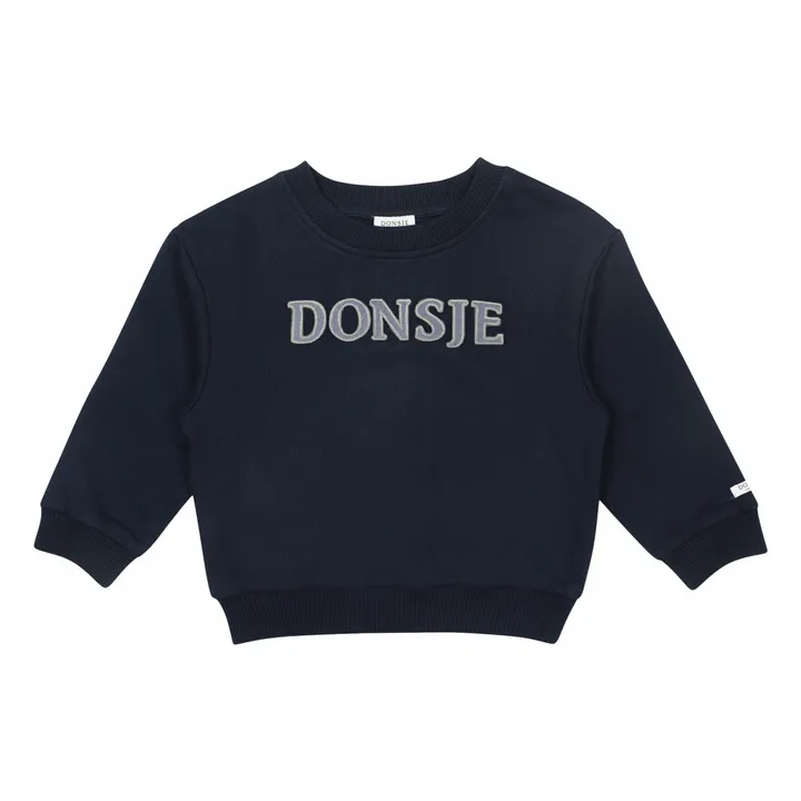 Sweat Bouke Coton Bio | Bleu marine- Image produit n°0