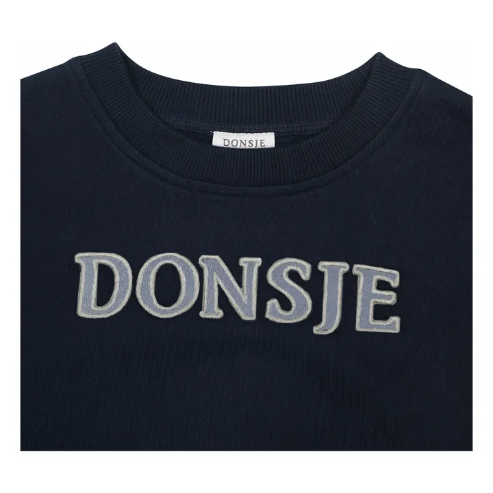 Sweat Bouke Coton Bio | Bleu marine- Image produit n°3