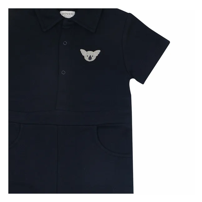 Combinaison Piebe Koala Coton Bio | Bleu marine