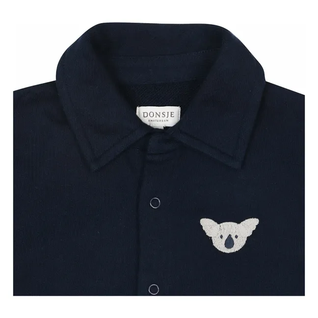 Combinaison Piebe Koala Coton Bio | Bleu marine
