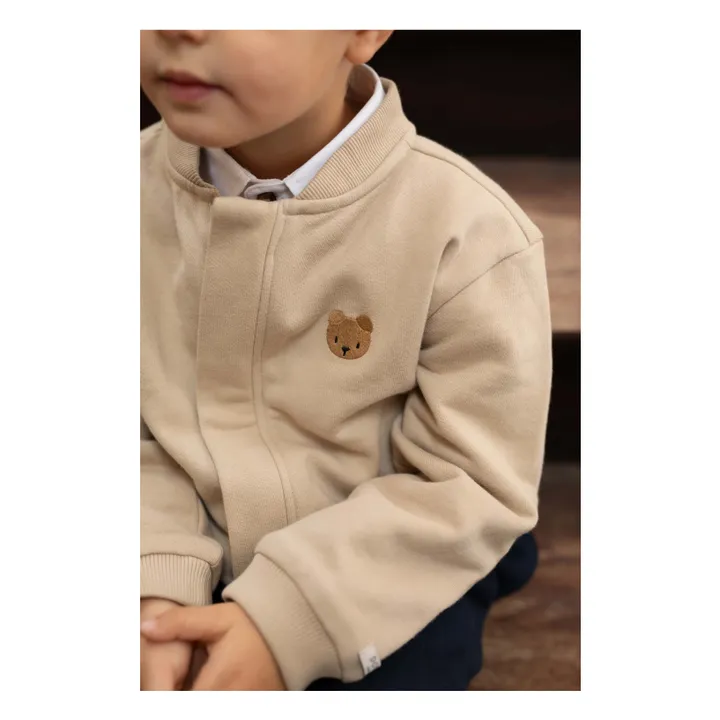 Veste Jansan Ours Coton Bio | Beige- Image produit n°1