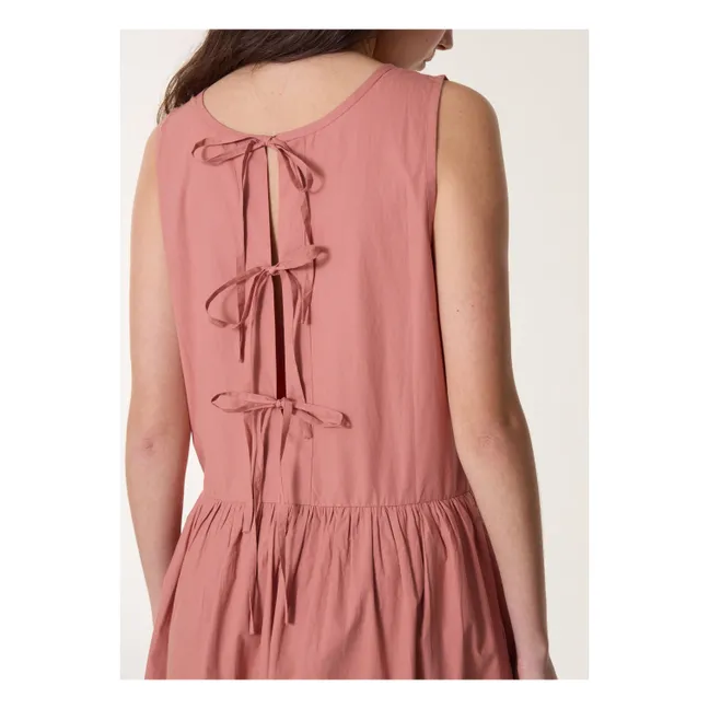 River Dress Embroidery Organic Cotton | Blush